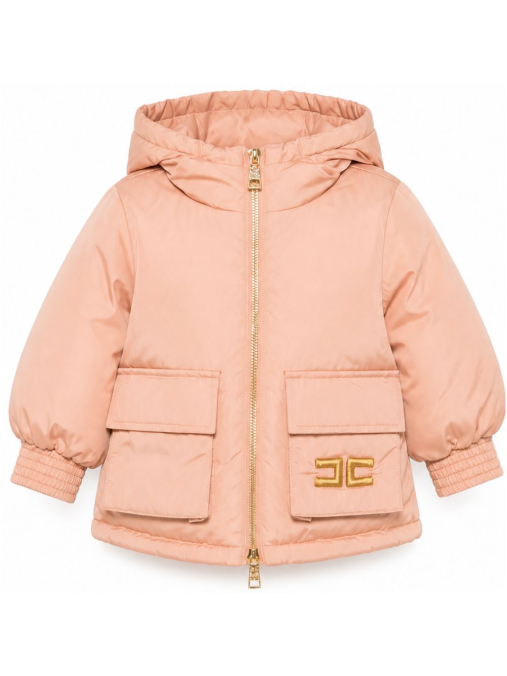 Giubbino per bambina Elisabetta Franchi la Mia Bambina Kids rosa con logo ricamato sul davanti EGGB041CNY044 C076 ElISABETTA FRANCHI KIDS 