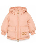 Giubbino per bambina Elisabetta Franchi la Mia Bambina Kids rosa con logo ricamato sul davanti EGGB041CNY044 C076 ElISABETTA FRANCHI KIDS 