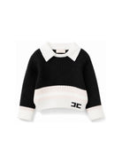 Maglione per neonata Elisabetta Franchi La Mia Bambina multicolore con colletto classico EGMA054CFL040 D581 ElISABETTA FRANCHI KIDS 