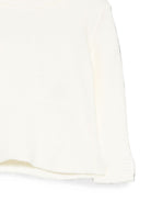 Maglione per neonata Elisabetta Franchi La Mia Bambina bianco con patch con logo EGMA059CFL040 0004 ElISABETTA FRANCHI KIDS 