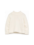 Maglione per neonata Elisabetta Franchi La Mia Bambina bianco con patch con logo EGMA059CFL040 0004 ElISABETTA FRANCHI KIDS 