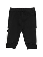 Pantaloni per neonata Elisabetta Franchi La Mia Bambina neri con inserti in colore bianco EGPA096CFF017 N101 ElISABETTA FRANCHI KIDS 