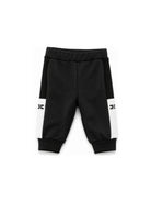 Pantaloni per neonata Elisabetta Franchi La Mia Bambina neri con inserti in colore bianco EGPA096CFF017 N101 ElISABETTA FRANCHI KIDS 