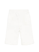 Pantaloni sportivi per neonata Elisabetta Franchi La Mia Bambina bianchi con logo EGPA101CFF017 0067 ElISABETTA FRANCHI KIDS 