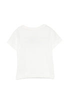 T-shirt per neonata Elisabetta Franchi La Mia Bambina bianca con logo sul davanti EGTS116CJE018 0156 ElISABETTA FRANCHI KIDS 