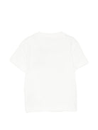 T-shirt per bambina Elisabetta Franchi La Mia Bambina bianca con dettaglio sul collo EGTS119CJE018 0178 ElISABETTA FRANCHI KIDS 