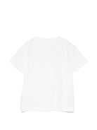 T-shirt per neonata Elisabetta Franchi La Mia Bambina bianca con logo sul davanti EGTS120CJE018 0045 ElISABETTA FRANCHI KIDS 