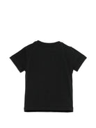 T-shirt per neonata Elisabetta Franchi La Mia Bambina nera con logo sul davanti EGTS120CJE018 N005 ElISABETTA FRANCHI KIDS 