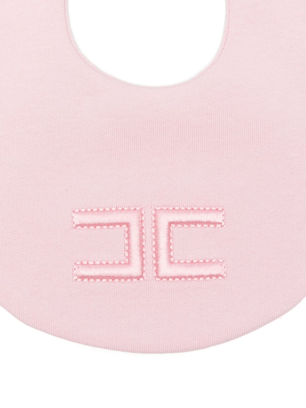 Bavaglino per neonata Elisabetta Franchi La Mia Bambina rosa con logo ENBA0710FF002 C070 ElISABETTA FRANCHI KIDS 