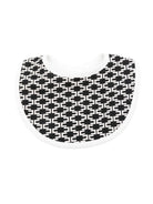 Bavaglino per neonato Elisabetta Franchi La Mia Bambina nero con monogramma ENBA0740JF054G D772 ElISABETTA FRANCHI KIDS 