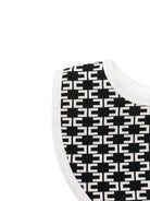 Bavaglino per neonato Elisabetta Franchi La Mia Bambina nero con monogramma ENBA0740JF054G D772 ElISABETTA FRANCHI KIDS 