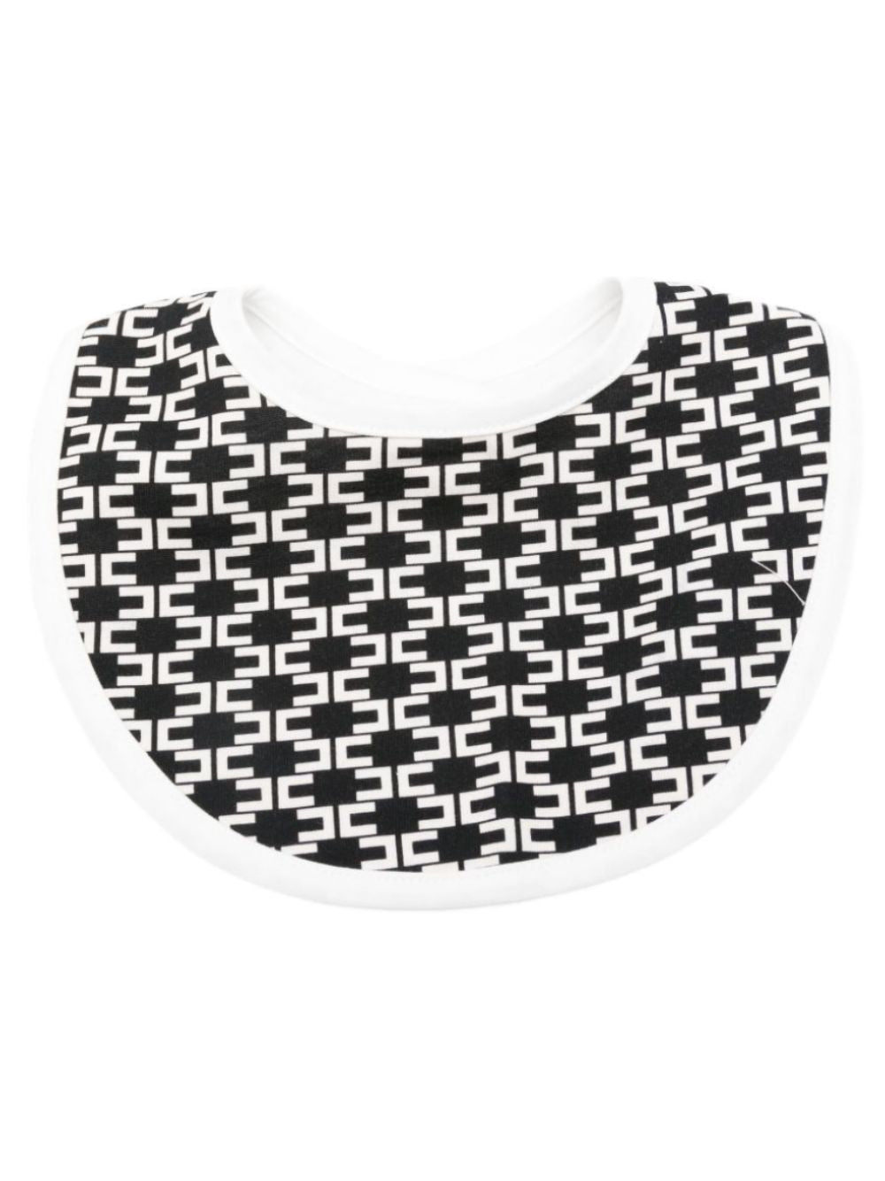 Bavaglino per neonato Elisabetta Franchi La Mia Bambina nero con monogramma ENBA0740JF054G D772 ElISABETTA FRANCHI KIDS 