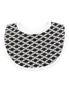 Bavaglino per neonato Elisabetta Franchi La Mia Bambina nero con monogramma ENBA0740JF054G D772 ElISABETTA FRANCHI KIDS 