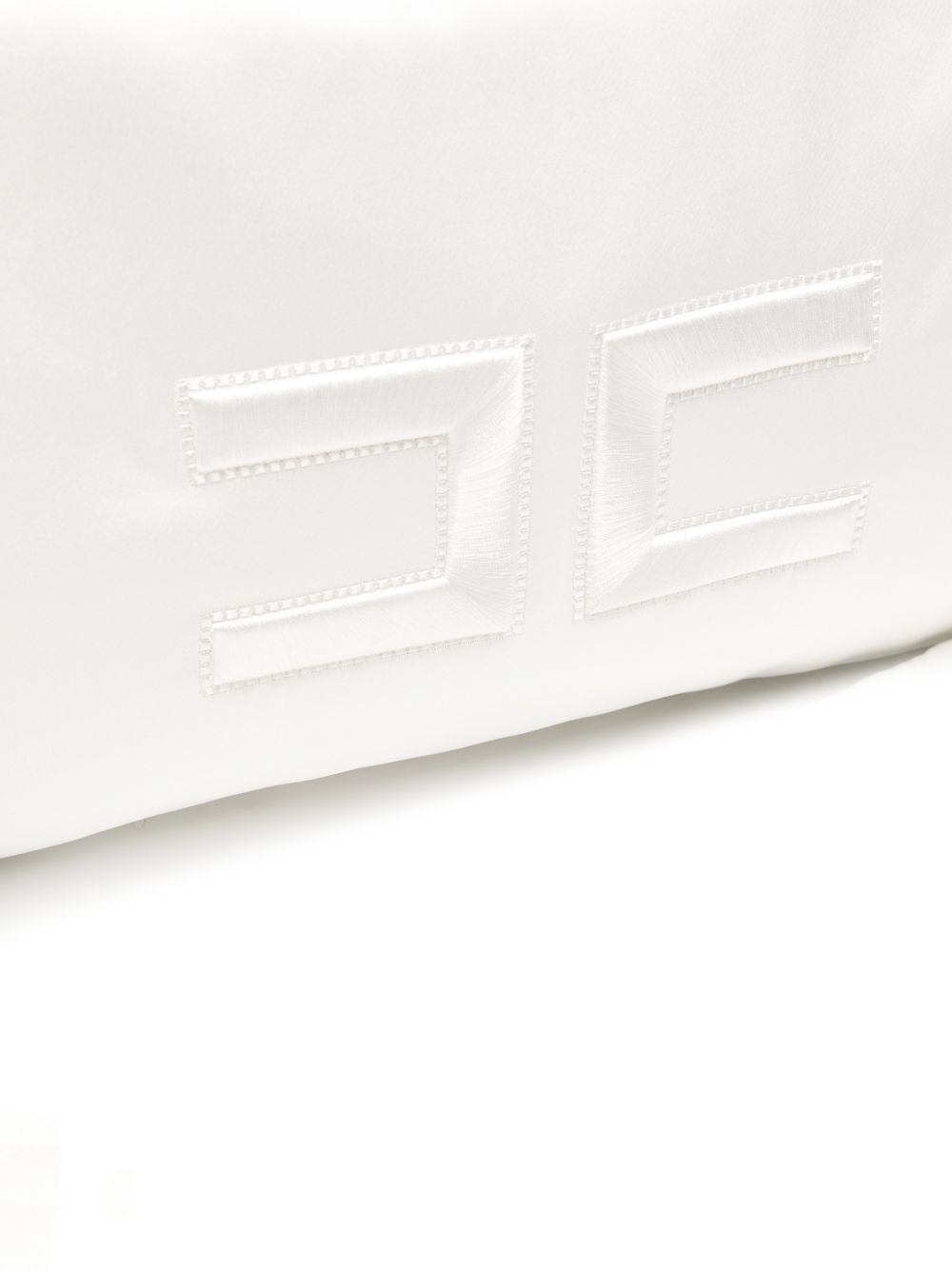 Borsa fasciatoio per neonata Elisabetta Franchi La Mia Bambina bianca con logo sul davanti ENBO0290RA016 0004 ElISABETTA FRANCHI KIDS 