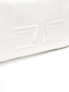 Borsa fasciatoio per neonata Elisabetta Franchi La Mia Bambina bianca con logo sul davanti ENBO0290RA016 0004 ElISABETTA FRANCHI KIDS 