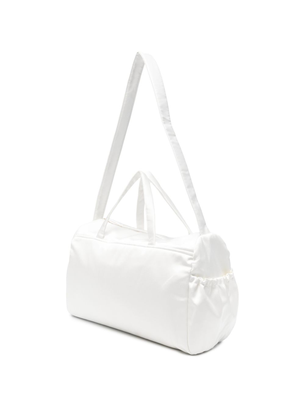Borsa fasciatoio per neonata Elisabetta Franchi La Mia Bambina bianca con logo sul davanti ENBO0290RA016 0004 ElISABETTA FRANCHI KIDS 