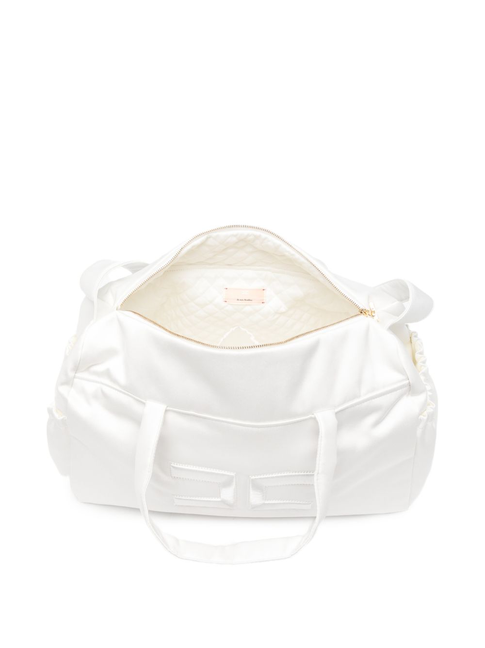Borsa fasciatoio per neonata Elisabetta Franchi La Mia Bambina bianca con logo sul davanti ENBO0290RA016 0004 ElISABETTA FRANCHI KIDS 