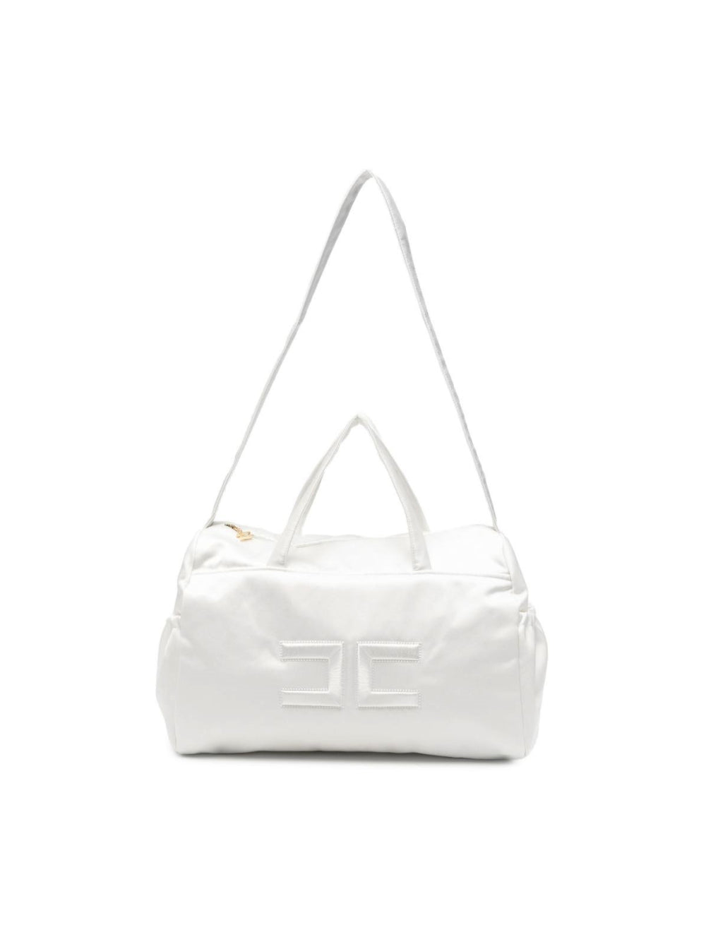 Borsa fasciatoio per neonata Elisabetta Franchi La Mia Bambina bianca con logo sul davanti ENBO0290RA016 0004 ElISABETTA FRANCHI KIDS 