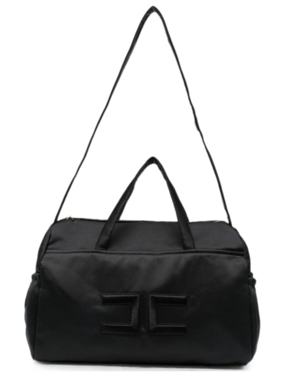 Borsa fasciatoio per neonata Elisabetta Franchi La Mia Bambina nera con logo sul davanti ENBO0290RA016 N000 ElISABETTA FRANCHI KIDS 
