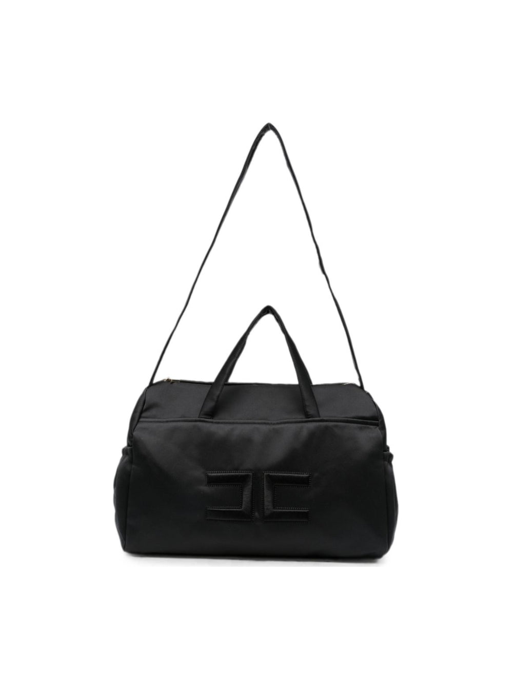 Borsa fasciatoio per neonata Elisabetta Franchi La Mia Bambina nera con logo sul davanti ENBO0290RA016 N000 ElISABETTA FRANCHI KIDS 
