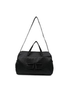 Borsa fasciatoio per neonata Elisabetta Franchi La Mia Bambina nera con logo sul davanti ENBO0290RA016 N000 ElISABETTA FRANCHI KIDS 
