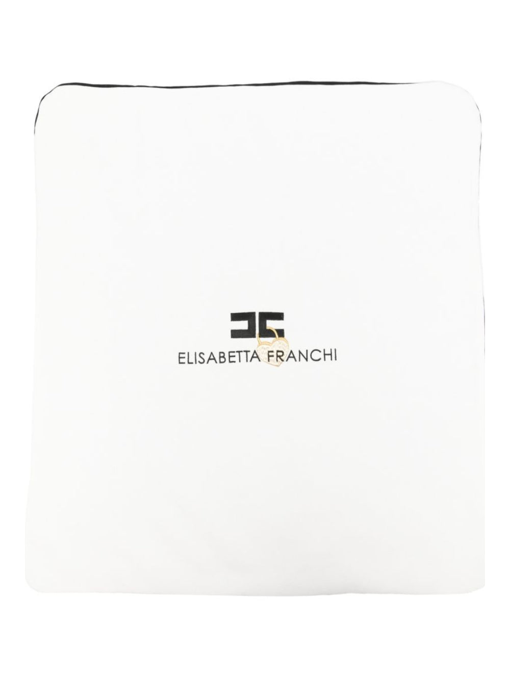 Coperta per neonata Elisabetta Franchi La Mia Bambina bianca con ricamo ENCO0910FF002 0076 ElISABETTA FRANCHI KIDS 