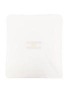 Coperta per neonata Elisabetta Franchi La Mia Bambina bianca con ricamo ENCO0920FF002 0115 ElISABETTA FRANCHI KIDS 
