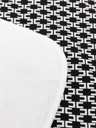 Coperta per bambina Elisabetta Franchi La Mia Bambina bianca e nera con monogramma all-over ENCO0960JF054G D772 ElISABETTA FRANCHI KIDS 
