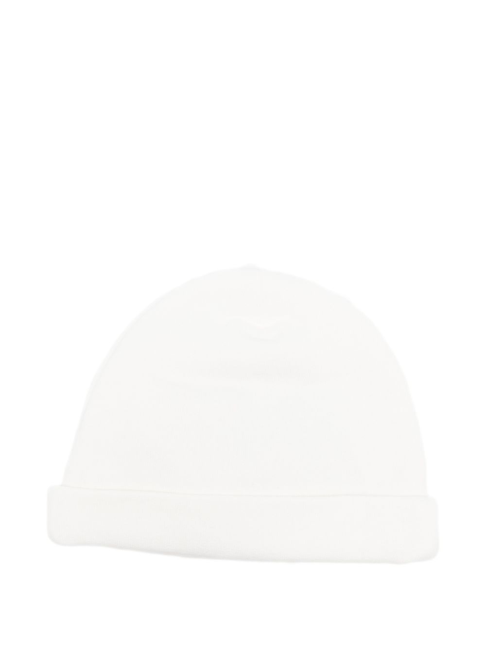 Berretto per neonata Elisabetta Franchi La Mia Bambina bianco con logo ricamato ENCP0890FF002 0115 ElISABETTA FRANCHI KIDS 