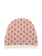 Berretto per neonata Elisabetta Franchi La Mia Bambina rosa con monogramma ENCP093CFL139 D777 ElISABETTA FRANCHI KIDS 
