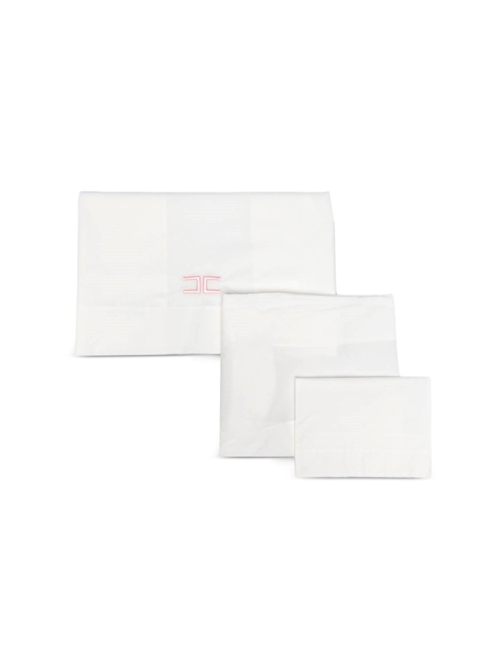 Set di biancheria per neonata Elisabetta Franchi La Mia Bambina bianco con logo sul davanti ENLE0210CA270 0186 ElISABETTA FRANCHI KIDS 
