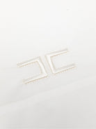 Set di biancheria per neonata Elisabetta Franchi La Mia Bambina bianco con logo sul davanti ENLE0210CA270 0195 ElISABETTA FRANCHI KIDS 