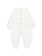 Tutina per neonata Elisabetta Franchi La Mia Bambina bianca con chiusura frontale con abbottonatura ENTT006CNY041 0004 ElISABETTA FRANCHI KIDS 