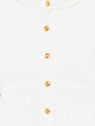Tutina per neonata Elisabetta Franchi La Mia Bambina bianca con chiusura frontale con abbottonatura ENTT006CNY041 0004 ElISABETTA FRANCHI KIDS 