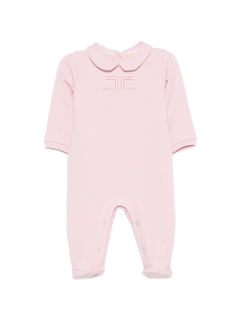 Tutina per neonata Elisabetta Franchi La Mia Bambina rosa con colletto Peter Pan ENTU1620FF002 C070 ElISABETTA FRANCHI KIDS 