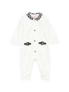Tutina per neonata Elisabetta Franchi La Mia Bambina bianca con colletto Peter Pan ENTU1700FF002 0088 ElISABETTA FRANCHI KIDS 