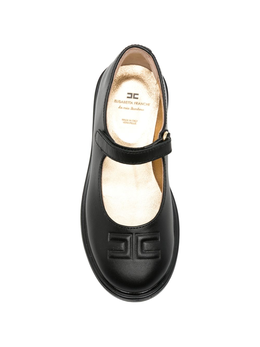 Ballerine per bambina Elisabetta Franchi La Mia Bambina nere con chiusura con cinturino F1A3E06211201 999 ElISABETTA FRANCHI KIDS 