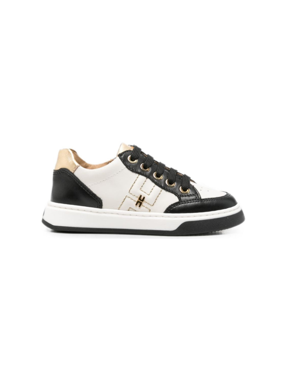 Sneakers per bambina Elisabetta Franchi La Mia Bambina bianche con chiusra laterale con zip F1A9E06511251 A870 ElISABETTA FRANCHI KIDS 