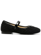 Ballerine per bambina Elisabetta Franchi La Mia Bambina nere con placca con logo F4A3E06271980 999 ElISABETTA FRANCHI KIDS 
