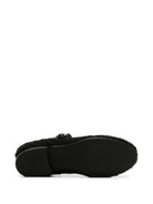 Ballerine per bambina Elisabetta Franchi La Mia Bambina nere con placca con logo F4A3E06271980 999 ElISABETTA FRANCHI KIDS 