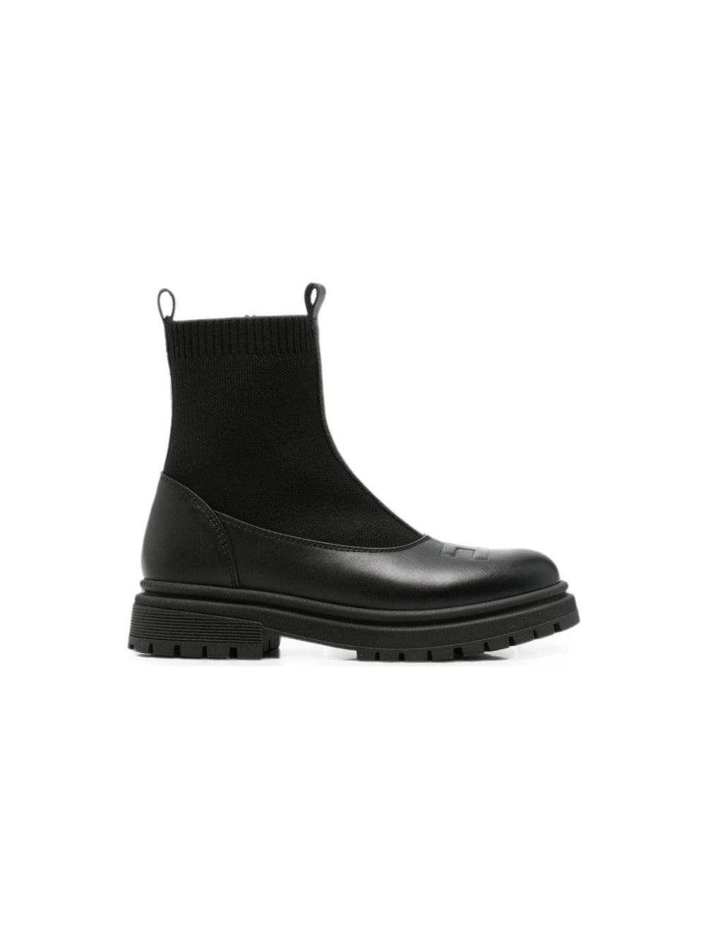 Stivali per bambina Elisabetta Franchi La Mia Bambina neri con design a inserti F4A5E07131316 999 ElISABETTA FRANCHI KIDS 