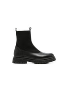 Stivali per bambina Elisabetta Franchi La Mia Bambina neri con design a inserti F4A5E07131316 999 ElISABETTA FRANCHI KIDS 