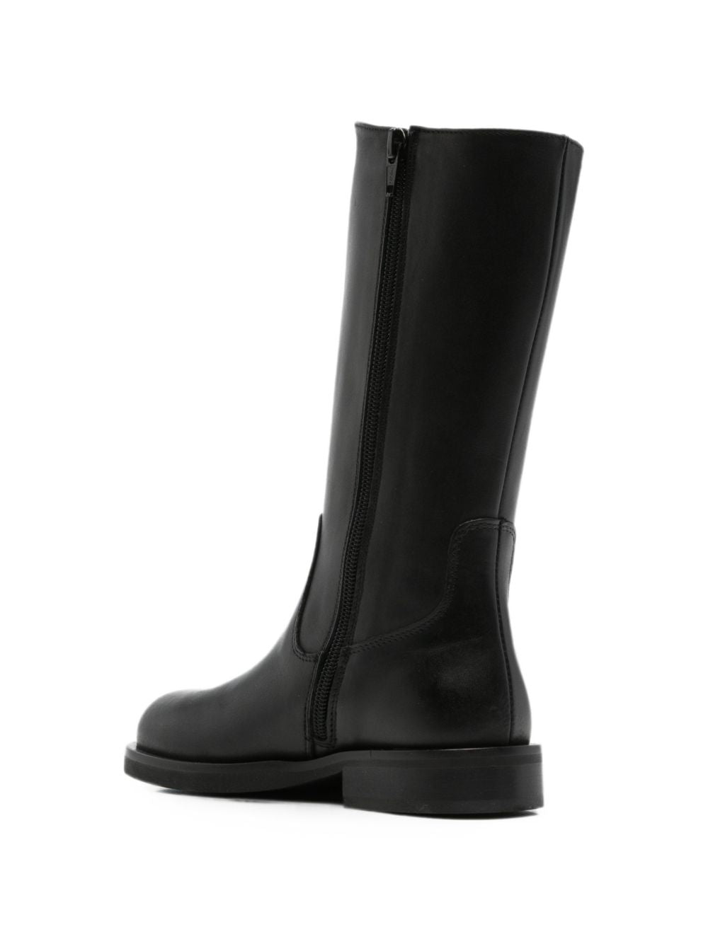 Stivali per bambina Elisabetta Franchi La Mia Bambina neri con placche con logo color oro F4A6E07441251 999 ElISABETTA FRANCHI KIDS 