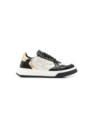 Sneakers per bambina Elisabetta Franchi La Mia Bambina nere con design a inserti F4A9E06711251 A870 ElISABETTA FRANCHI KIDS 