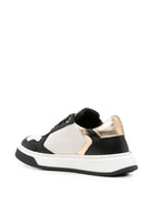 Sneakers per bambina Elisabetta Franchi La Mia Bambina nere con design a inserti F4A9E06711251 A870 ElISABETTA FRANCHI KIDS 