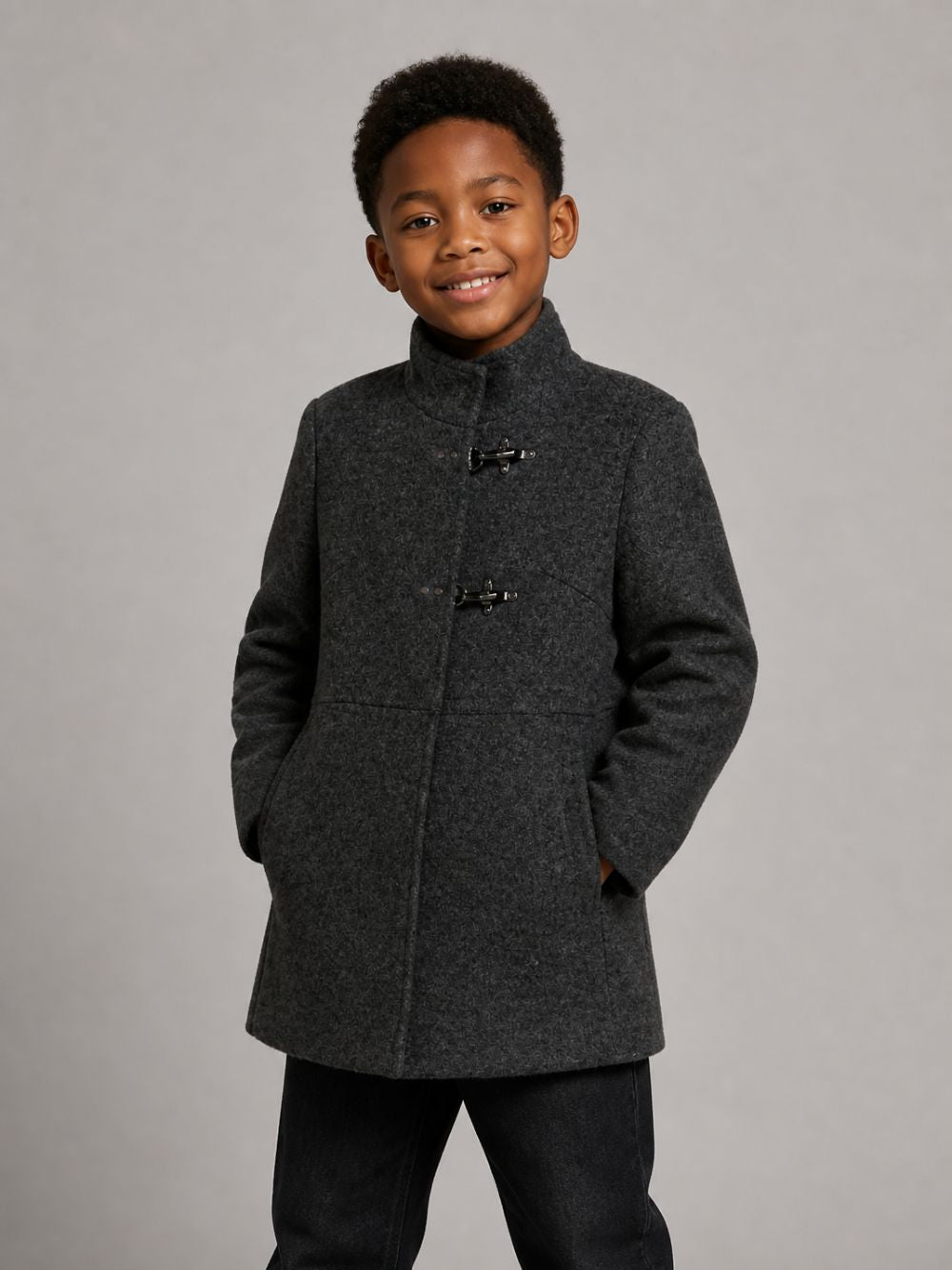 Cappotto per bambino fay kids grigio scuro FZ2A10 E0261 8A0 FAY KIDS 
