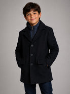 Cappotto per bambino Fay Kids blu con revers a lancia FZ2H10 E0259 621 FAY KIDS 