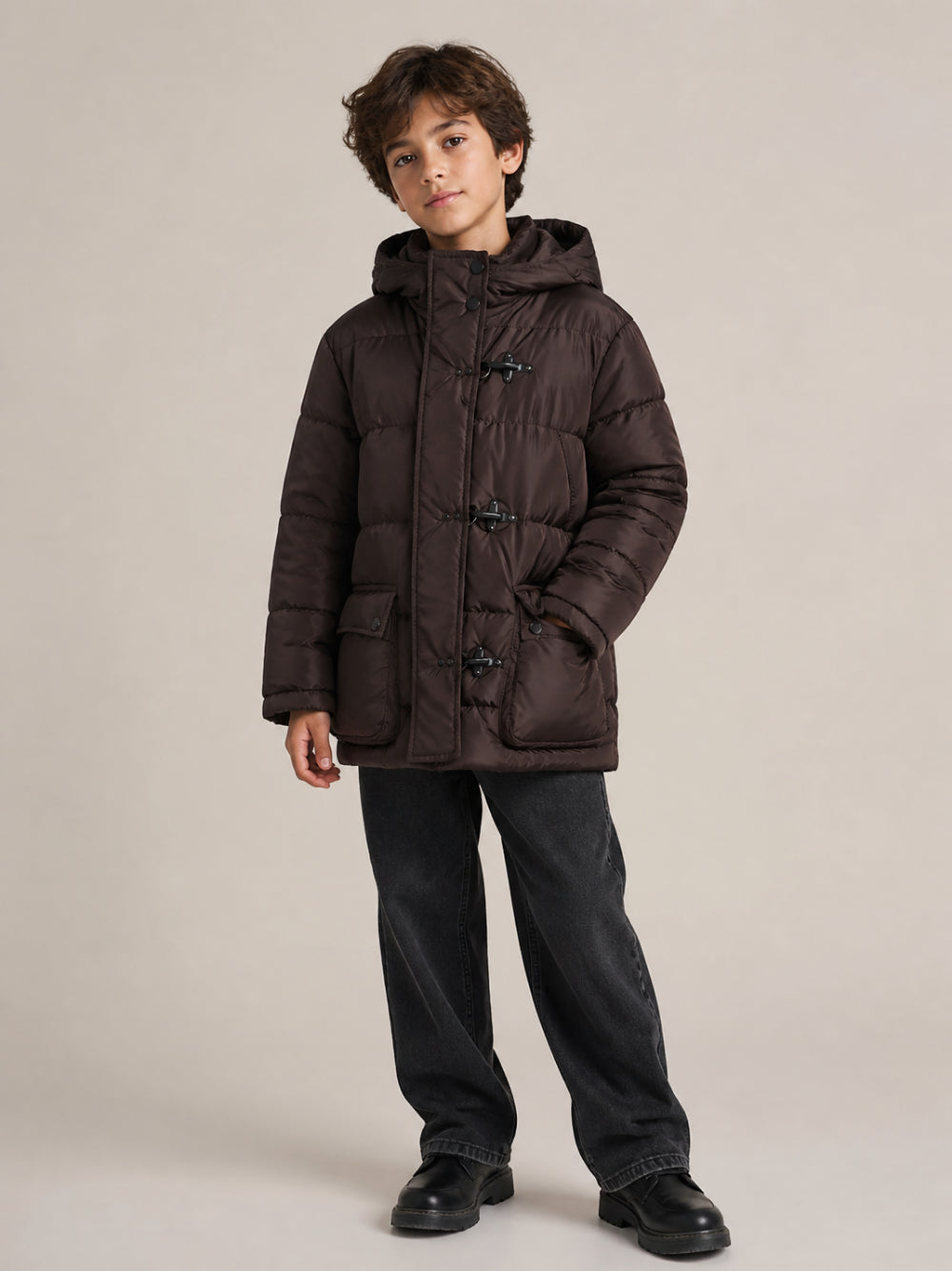 Giubbino per bambino Fay Kids marrone con alamari FZ2H60 N0397 321 FAY KIDS 