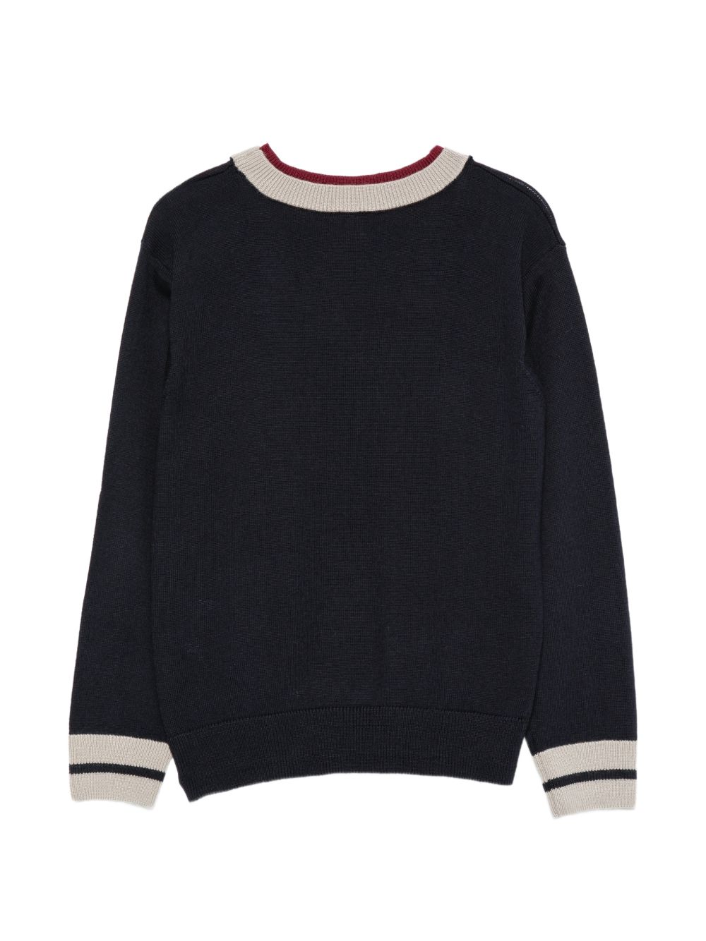 Maglione per bambino Fay Kids blu con logo ricamato sul davanti FZ9H00 W0012 621BG FAY KIDS 