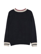 Maglione per bambino Fay Kids blu con logo ricamato sul davanti FZ9H00 W0012 621BG FAY KIDS 